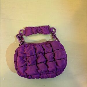 Purple Quilted Women's Bag